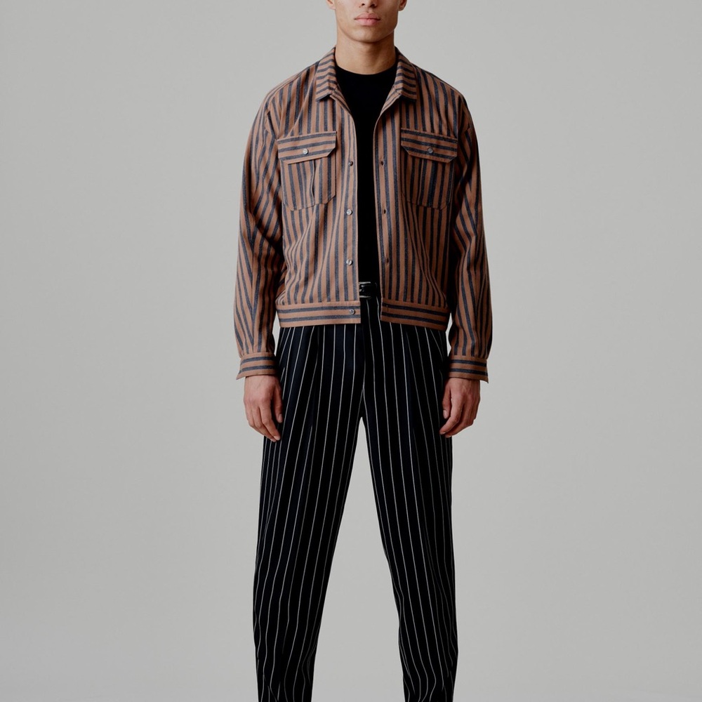 Striped Brown and Black Jacket